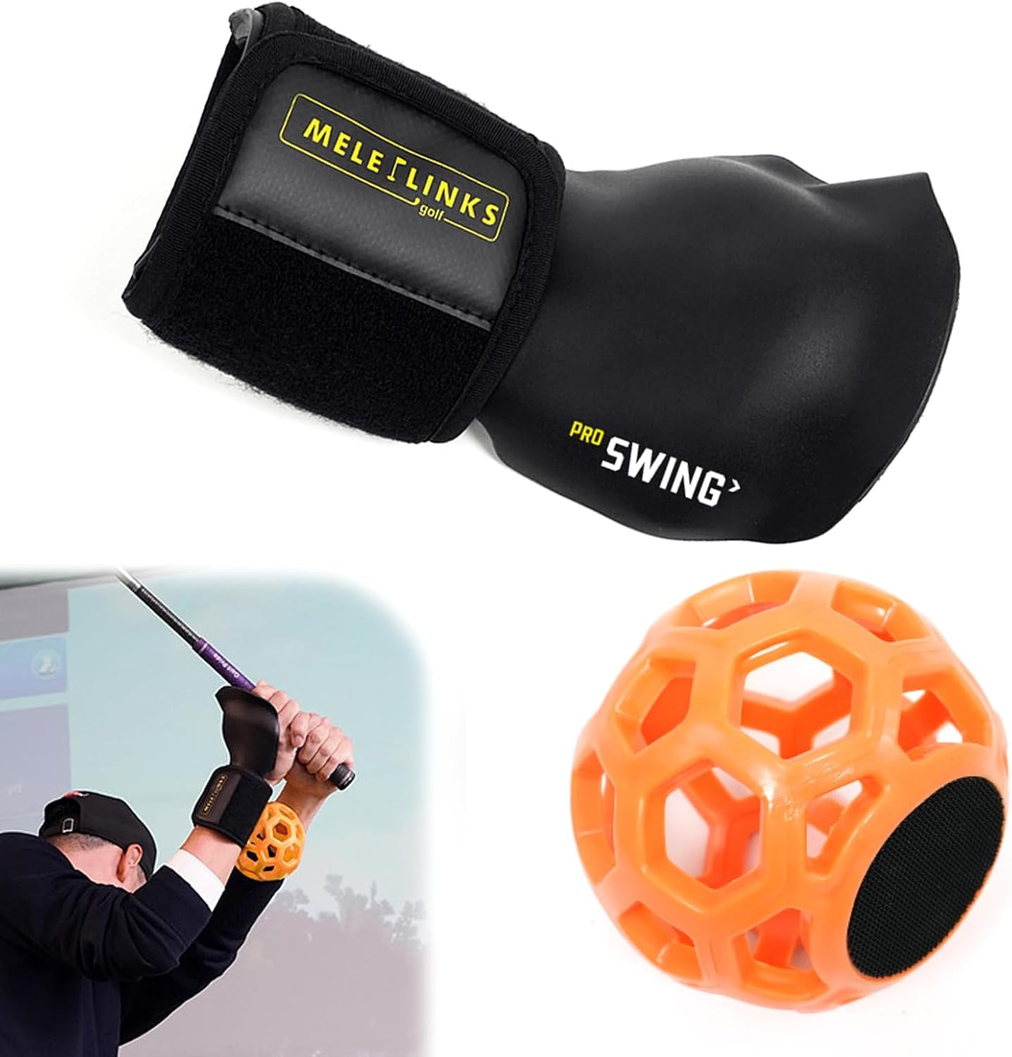 Golf Swing Trainer Ball - Posture Correction & Wrist Training Aid, Golf Grip Trainer for Practice